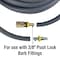 Primefit 3/8in x 50 Foot Premium Rubber Push Lock Air Hose with Coupler and Plug NPL38050C - alternate 2
